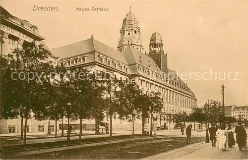 AK / Ansichtskarte Dresden Rathaus Dresden