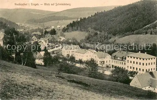 AK / Ansichtskarte Niederpoebel Blick auf Schmiedeberg Niederpoebel