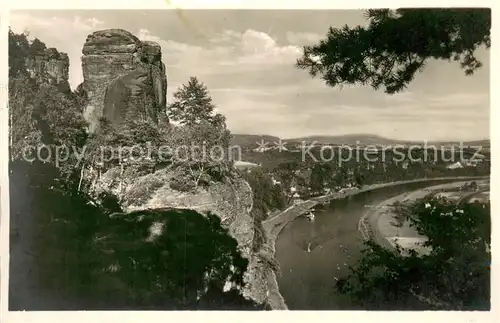 AK / Ansichtskarte Rathen_Saechsische Schweiz Wartturm Basteifelsen Rathen Saechsische Schweiz