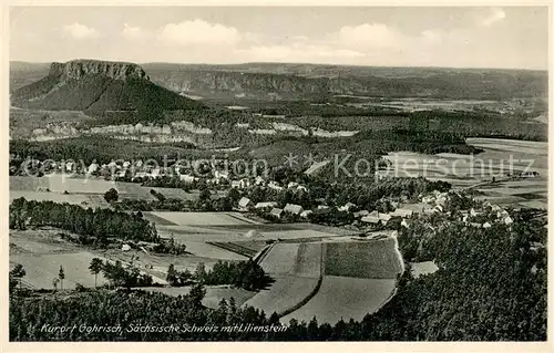 AK / Ansichtskarte Gohrisch Stadt Gohrisch mit Lilienstein Gohrisch