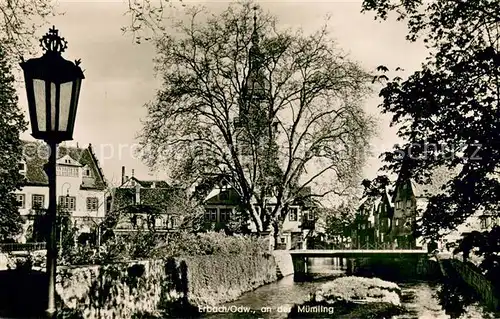 AK / Ansichtskarte Erbach_Odenwald Partie an der Muemling Erbach Odenwald