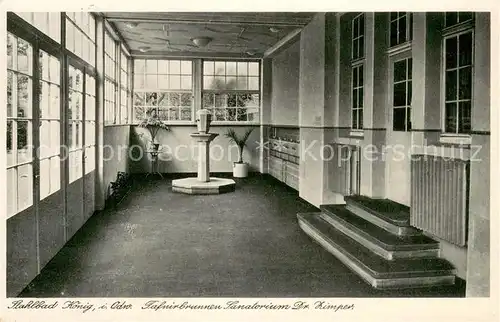 AK / Ansichtskarte Bad_Koenig_Odenwald Fafnirbrunnen Sanatorium Dr. Kimpert Bad_Koenig_Odenwald