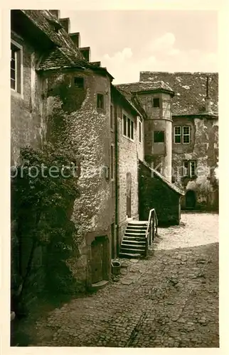 AK / Ansichtskarte Breuberg Jugendherberge Burg Breuberg Burghof Breuberg