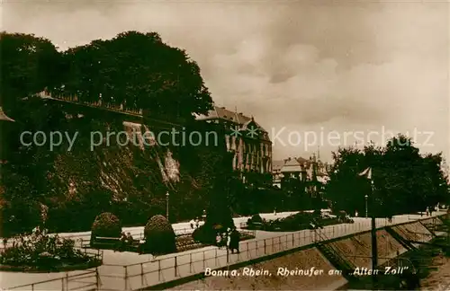 AK / Ansichtskarte Bonn_Rhein Rheinufer am Alten Zoll Bonn_Rhein