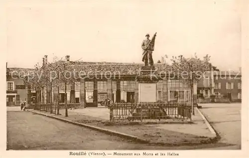 AK / Ansichtskarte Rouille Monument aux Morts et les Halles Rouille