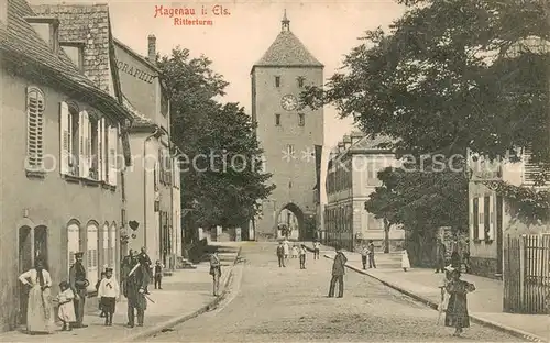 AK / Ansichtskarte Hagenau_Elsass Ritterturm Hagenau Elsass