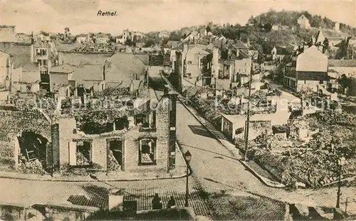 AK / Ansichtskarte Rethel_Ardennes Zerstoertes Dorf in WK1 Rethel Ardennes