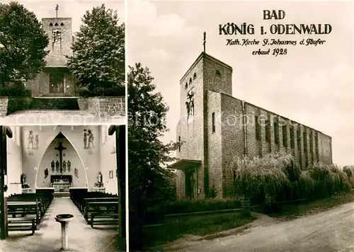 AK / Ansichtskarte Bad_Koenig_Odenwald Katholische Kirche St. Johannes der Taeufer erbaut 1928 Bad_Koenig_Odenwald