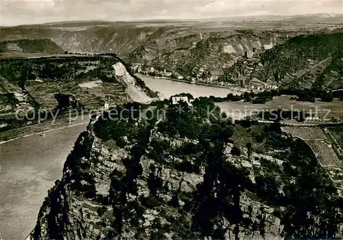 AK / Ansichtskarte Sankt_Goarshausen Loreley mit Rheintal 