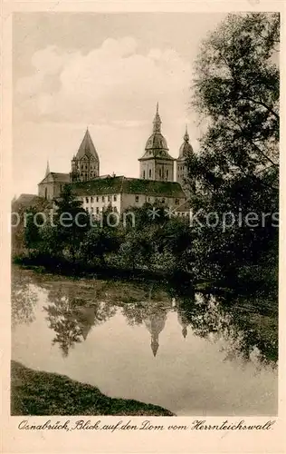 AK / Ansichtskarte Osnabrueck Blick auf den Dom vom Herrnteichswall Osnabrueck