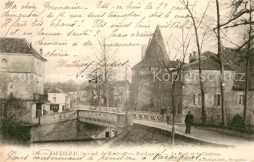 AK / Ansichtskarte Javerlhac et la Chapelle Saint Robert Le Pont et le Chateau Javerlhac et la Chapelle Saint Robert