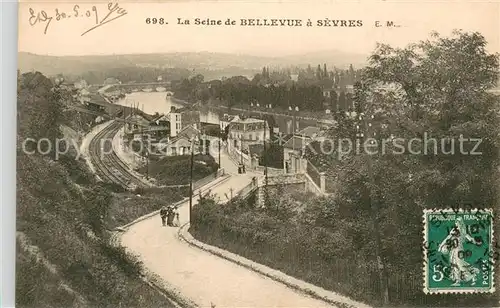 AK / Ansichtskarte Sevres La Seine de Bellevue a Sevres Sevres