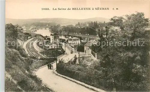 AK / Ansichtskarte Sevres La Seine de Bellevue a Sevres Sevres