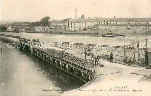 AK / Ansichtskarte Lorient_56_Bretagne Caserne des apprentis mecaniciens et bout de l Estacade 