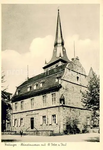 AK / Ansichtskarte Ratingen Heimatmuseum mit St Peter und Paul Ratingen