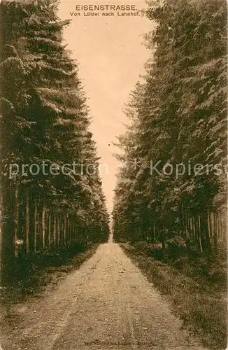 AK / Ansichtskarte Luetzel_Hilchenbach Eisenstrasse von Luetzel nach Lahnhof Luetzel Hilchenbach