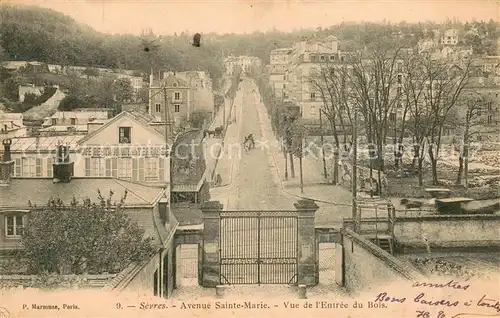 AK / Ansichtskarte Sevres Avenue Sainte Marie Vue de lEntree du Bois Sevres