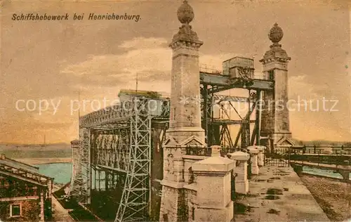 AK / Ansichtskarte Henrichenburg_Schiffshebewerk Schiffshebewerk Henrichenburg