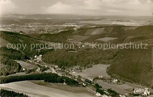 AK / Ansichtskarte Hemer Fliegeraufnahme Bredenbruchertal Hemer Dellinghofen  Hemer