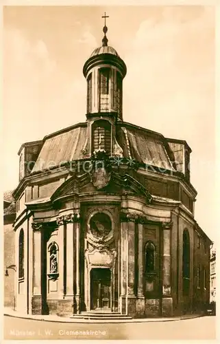 AK / Ansichtskarte Muenster_Westfalen Clemenskirche Muenster_Westfalen