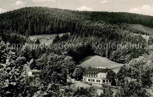 AK / Ansichtskarte Georgsmarienhuette Panorama Blick zu Hotel Restaurant Herrenrest Georgsmarienhuette