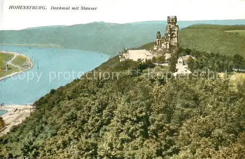 AK / Ansichtskarte Hohensyburg_Dortmund Denkmal mit Stausee 