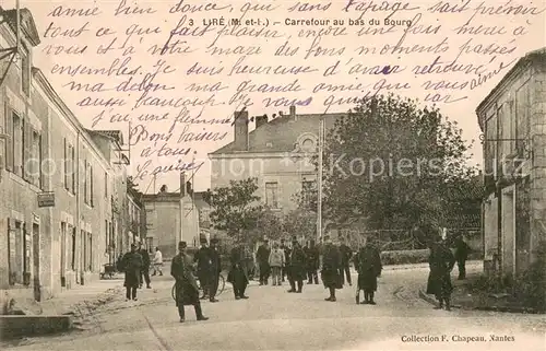 AK / Ansichtskarte Lire Carrefour au bas du Bourg Lire