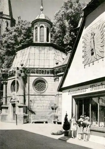 AK / Ansichtskarte Telgte_Warendorf Heimathaus Muensterland Kapelle Turm der Propsteikirche Telgte Warendorf