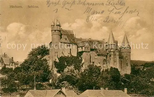 AK / Ansichtskarte Herborn_Hessen Schloss Herborn Hessen