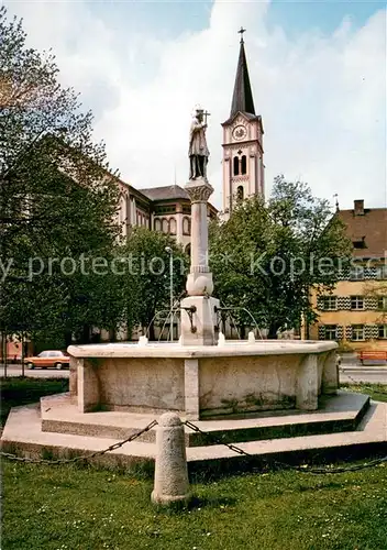 AK / Ansichtskarte Weissenhorn Neopomuk Brunnen Weissenhorn