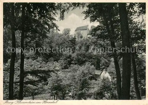 AK / Ansichtskarte Hemer Burg Klusenstein im Hoennetal Hemer