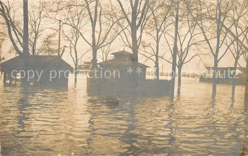 AK / Ansichtskarte Muelheim_Rhein Rheinwerft beim Hochwasser 1919 Muelheim Rhein