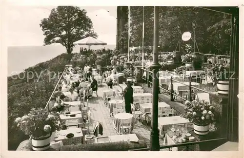 AK / Ansichtskarte Koenigswinter Hotel auf dem Drachenfels Gartenterrasse Koenigswinter