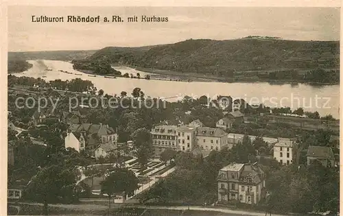 AK / Ansichtskarte Rhoendorf Panorama mit Kurhaus Rhoendorf