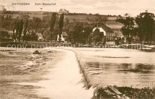 AK / Ansichtskarte Hattingen_Ruhr Ruhr Wasserfall Hattingen Ruhr