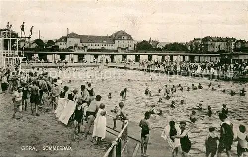 AK / Ansichtskarte Gera Sommerbad Gera