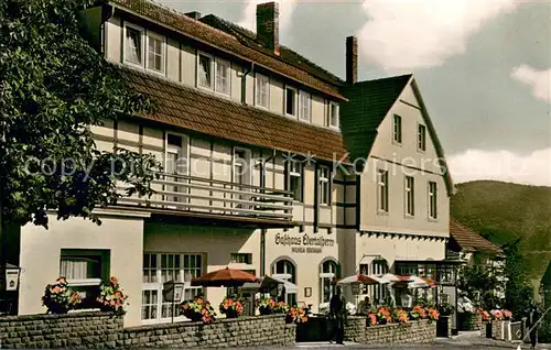 AK / Ansichtskarte Hemfurth Edersee Gasthaus Edertalsperre Aussenansicht Hemfurth Edersee