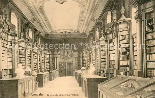 AK / Ansichtskarte Louvain_Flandre Bibliotheque de l Universite Louvain_Flandre