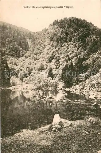 AK / Ansichtskarte Metzeral_Haut_Rhin Lac de Fischboedle avec Spitzkoepfe Hautes Vosges Metzeral_Haut_Rhin