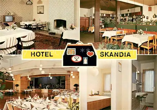 AK / Ansichtskarte Schleswig_Holstein Hotel Skandia Restaurant Schleswig_Holstein