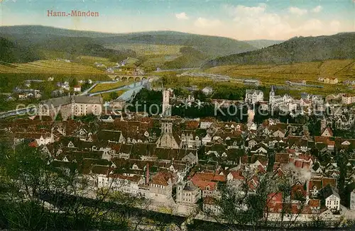 AK / Ansichtskarte Hann._Muenden Teilansicht Hann. Muenden