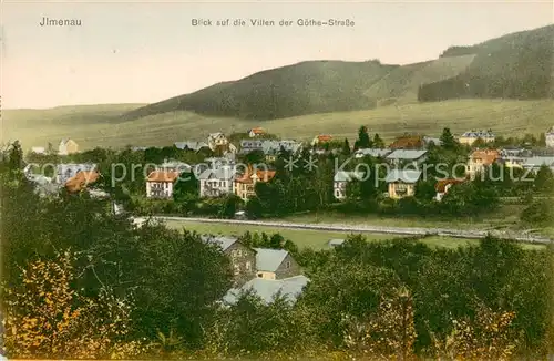 AK / Ansichtskarte Ilmenau_Bad Blick auf Villen der Goethe Strasse Ilmenau_Bad