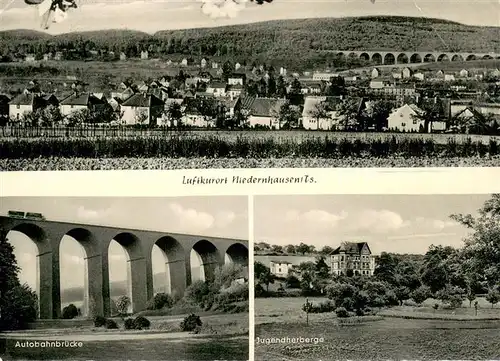 AK / Ansichtskarte Taunus_Region Niederhausen Autobahnbruecke Jugendherberge Taunus Region