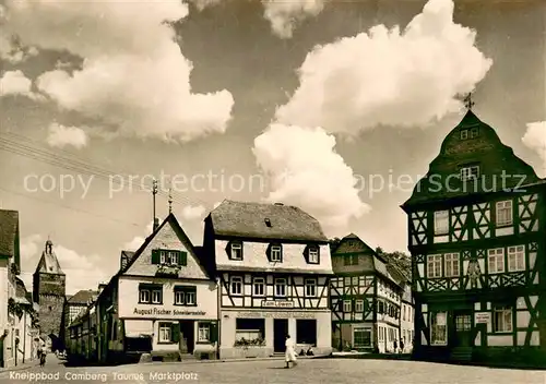 AK / Ansichtskarte Camberg_Bad Marktplatz Fachwerkhaeuser Camberg_Bad