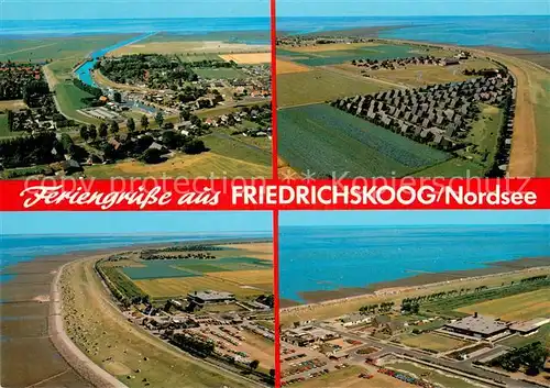 AK / Ansichtskarte Friedrichskoog_Nordseebad Fliegeraufnahmen Friedrichskoog_Nordseebad