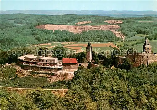 AK / Ansichtskarte Nieder Beerbach Burgruine Frankenstein Naturpark Bergstrasse Odenwald Nieder Beerbach