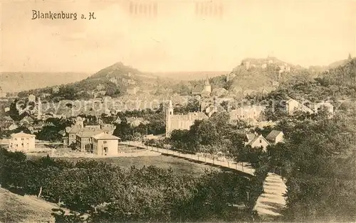 AK / Ansichtskarte Blankenburg_Harz Panorama Blankenburg_Harz