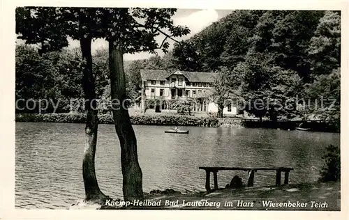 AK / Ansichtskarte Bad_Lauterberg Hotel Wiesenbeker Teich Bad_Lauterberg