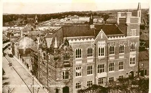 AK / Ansichtskarte Londonderry_Derry Prentice Boys Memorial Hall 