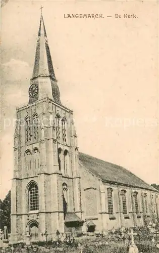 AK / Ansichtskarte Langemarck De Kerk Langemarck